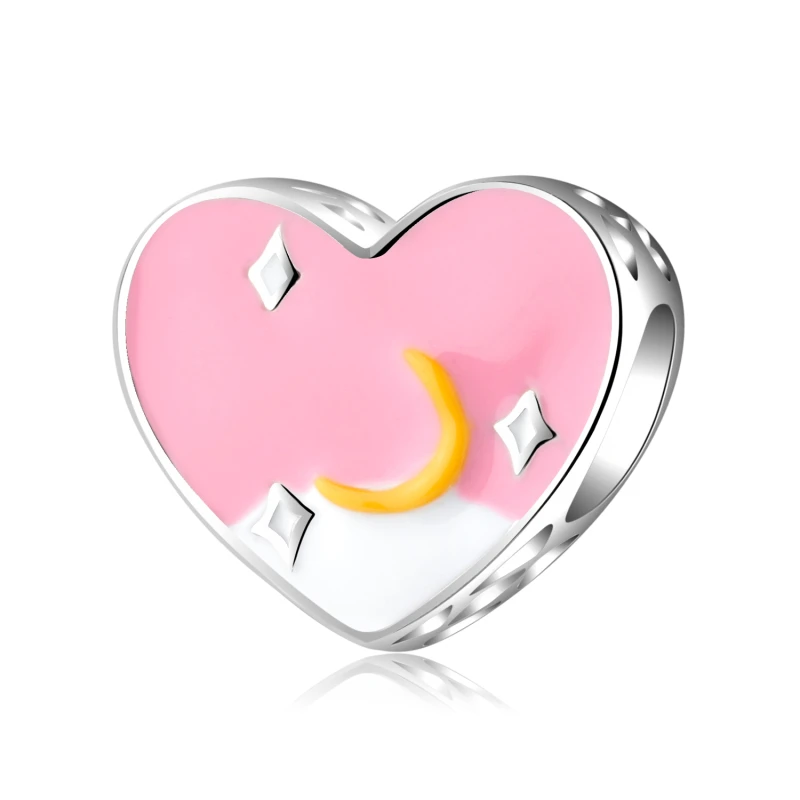 Summer pink sky moon stars Charms 925 Sterling Silver Beads with Enamel Fit Original Pandora Charms Bracelet DIY Women Jewelry
Summer pink sky moon stars Charms 925 Sterling Silver Beads with Enamel Fit Original Pandora Charms Bracelet DIY Women Jewelry