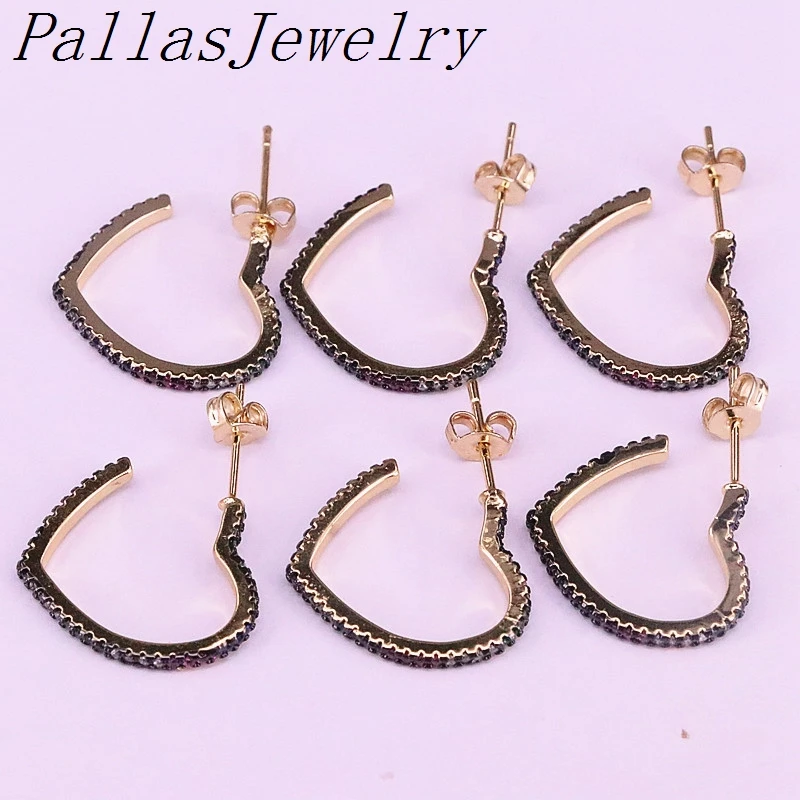 5Pairs Gold Filled Jewelry Stud Earring Rainbow Zirconia CZ Micro Pave Fashion Heart Stud For Women Lady
5Pairs Gold Filled Jewelry Stud Earring Rainbow Zirconia CZ Micro Pave Fashion Heart Stud For Women Lady