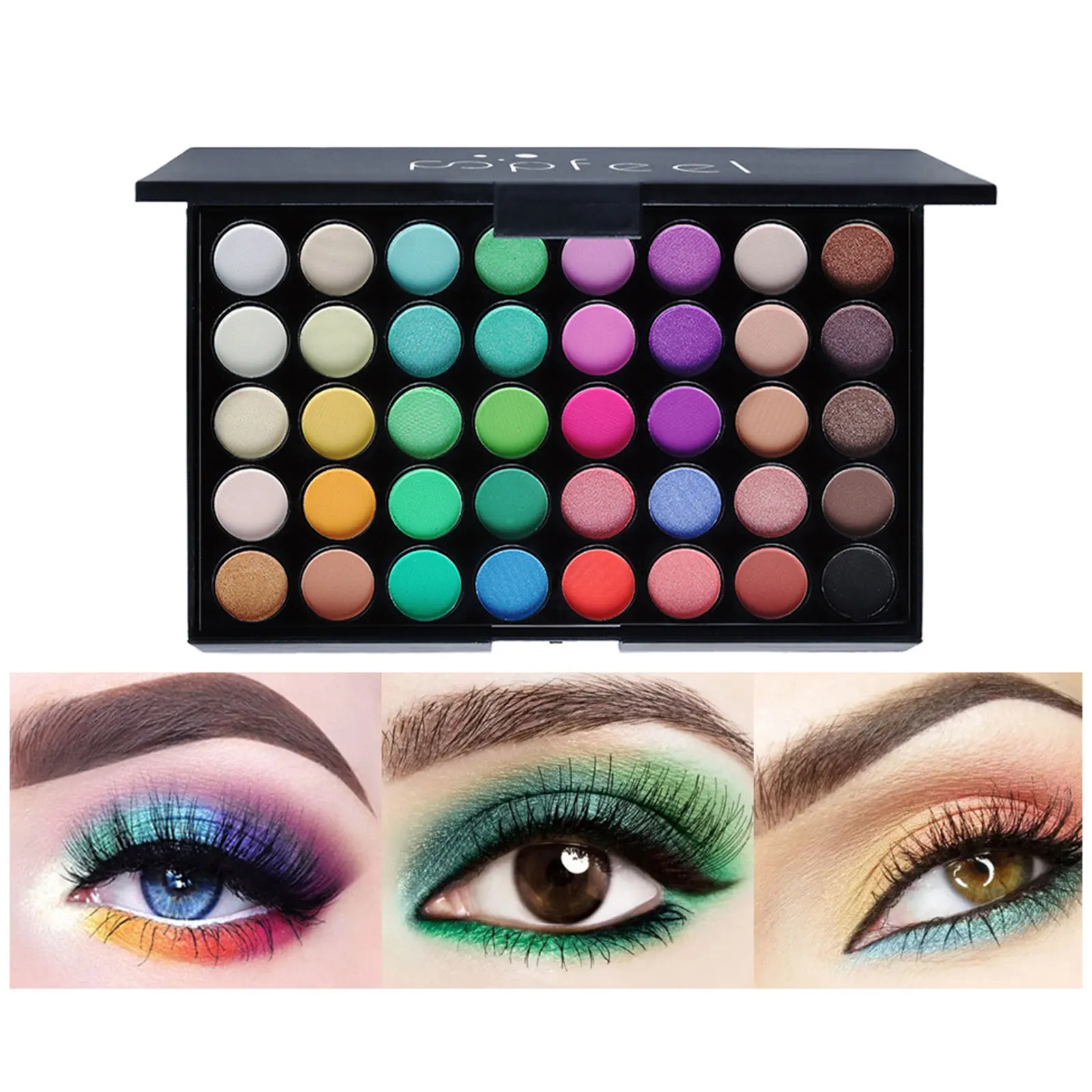 POPFEEL 40 Colors Matte Shimmer Eyeshadow Palette Long Lasting Waterproof Powder Eye Shadow Makeup Kit Easy To Wear
POPFEEL 40 Colors Matte Shimmer Eyeshadow Palette Long Lasting Waterproof Powder Eye Shadow Makeup Kit Easy To Wear