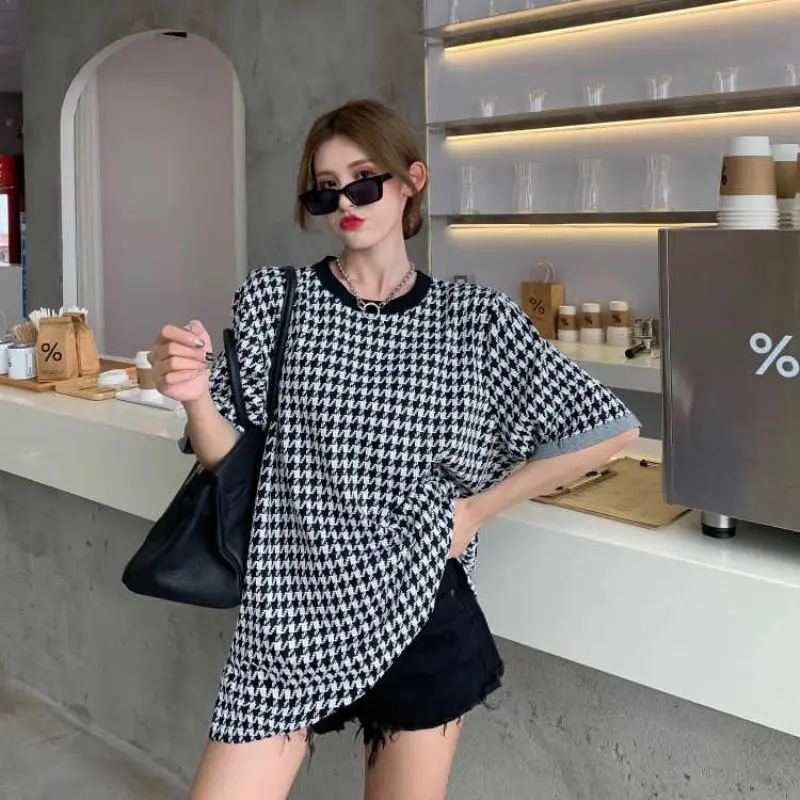 European and American New Women 's Short Sleeve T-shirt Women 's Korean -Style Loose Ins Fashion Summer Wear
European and American New Women 's Short Sleeve T-shirt Women 's Korean -Style Loose Ins Fashion Summer Wear