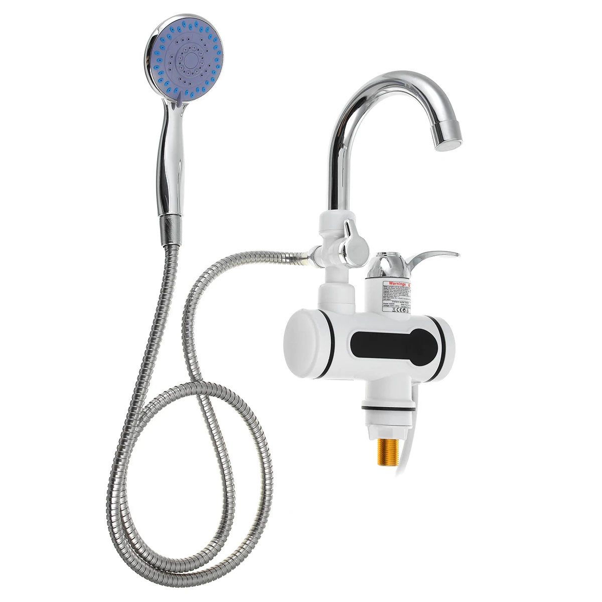 3000W Tankless Water Heater Faucet 3S Fast Heating With Shower Head Instant Hot Water Electric Tap for Kitchen and Bathroom
3000W Tankless Water Heater Faucet 3S Fast Heating With Shower Head Instant Hot Water Electric Tap for Kitchen and Bathroom
