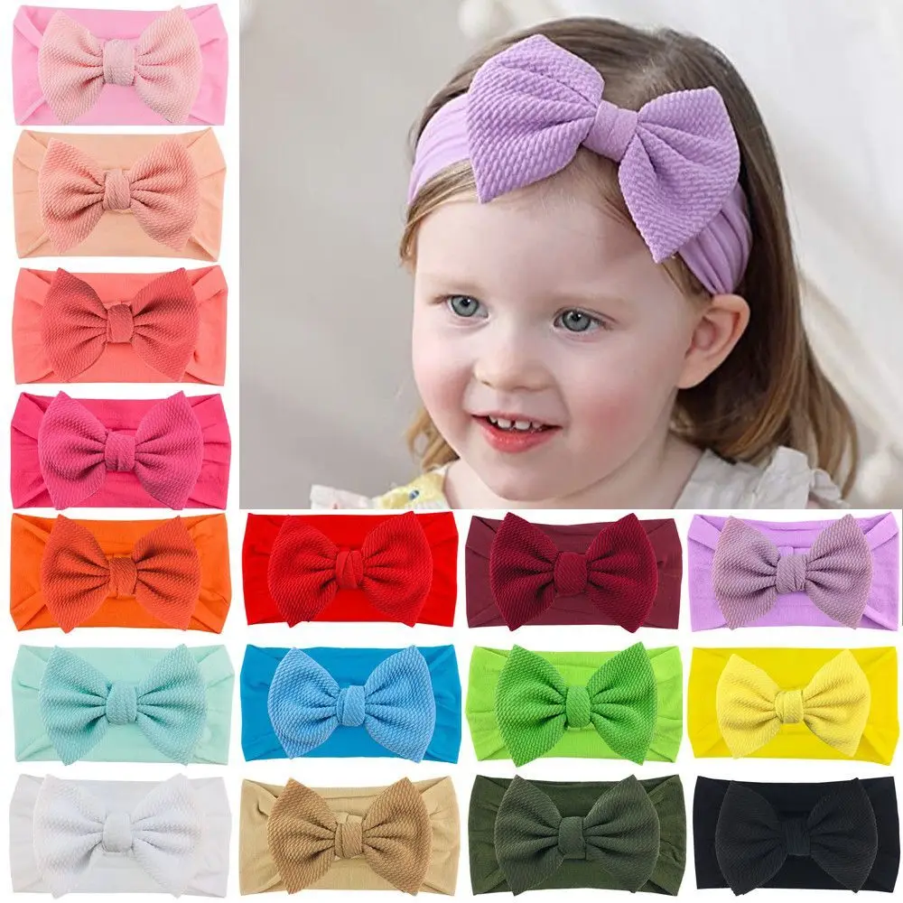 24pc/lot Waffle Bowknot Baby Headband Turban Solid Color Newborn Baby Girls Elastic Hair Bands Soft Nylon Hair Accessories
24pc/lot Waffle Bowknot Baby Headband Turban Solid Color Newborn Baby Girls Elastic Hair Bands Soft Nylon Hair Accessories