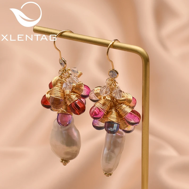 XlentAg Natural Water Drop Baroque Pearls Colorful Drop Earrings Women Birthday Gift Wedding Earings Hook Boho Jewellery GE0840
XlentAg Natural Water Drop Baroque Pearls Colorful Drop Earrings Women Birthday Gift Wedding Earings Hook Boho Jewellery GE0840
