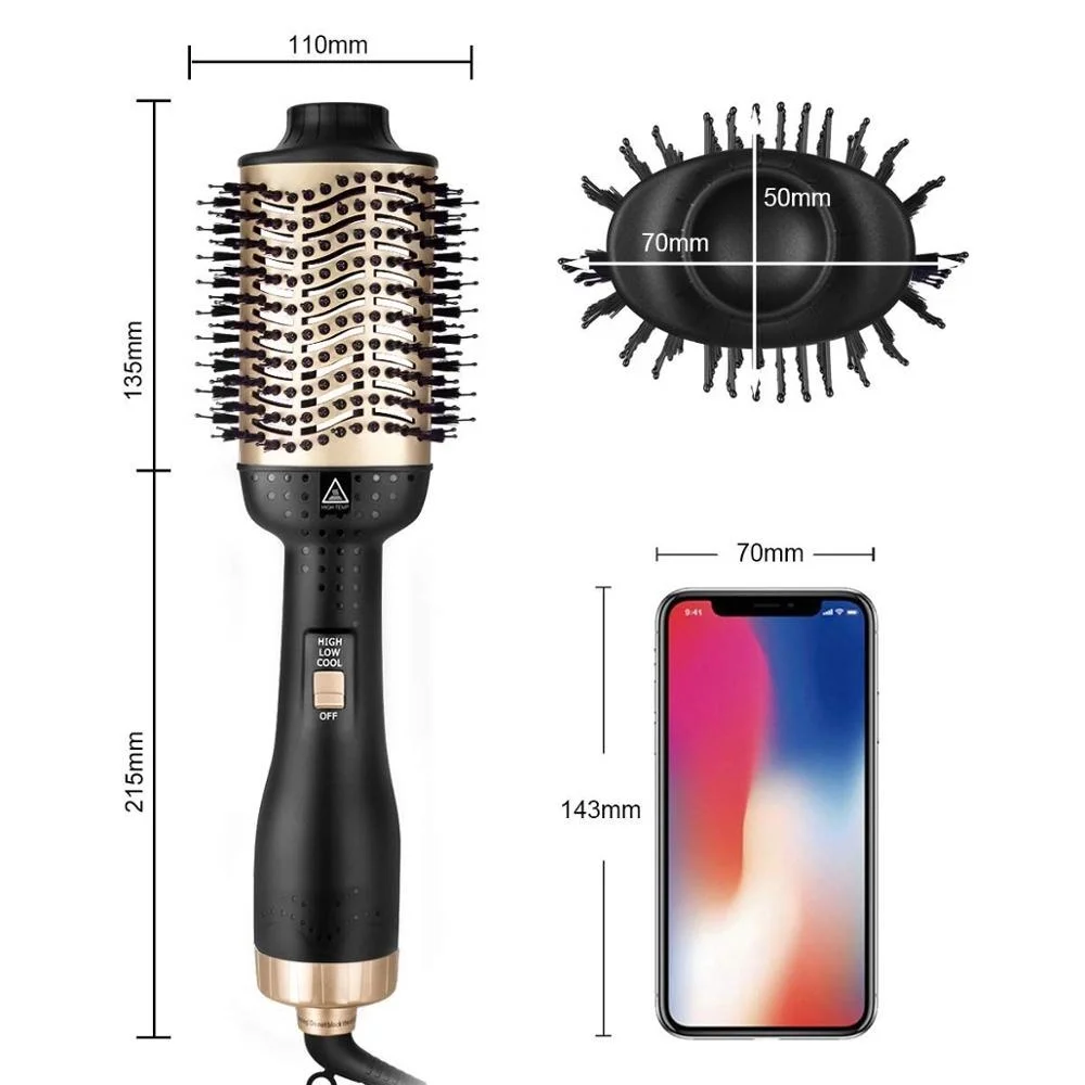 New One Step Hot Air Brush & Volumizer Hot Air Comb Roller Negative Ion Straight Hair Electric Dryer Salon Hair Straightener
New One Step Hot Air Brush & Volumizer Hot Air Comb Roller Negative Ion Straight Hair Electric Dryer Salon Hair Straightener