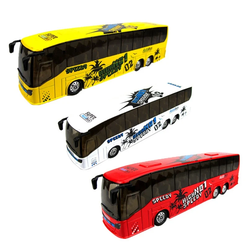 New 1 Pcs Alloy Model Bus Metal Diecasts Toy Vehicles Pull Back & Flashing & Musical High Simulation Tourist Bus Random Color
New 1 Pcs Alloy Model Bus Metal Diecasts Toy Vehicles Pull Back & Flashing & Musical High Simulation Tourist Bus Random Color