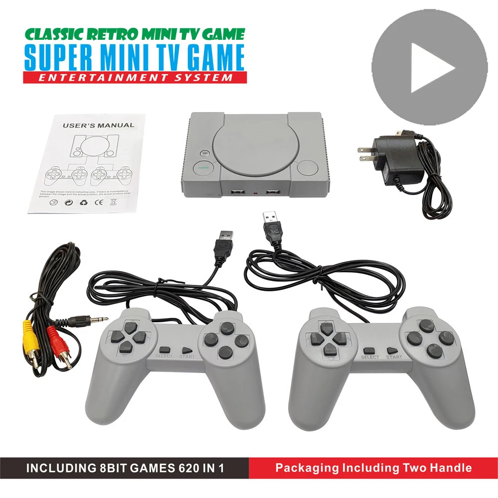 Retro 600 in 1 Classic 8 Bit Video Game Console TV Set-Top Box Player Arcade Portable for Kids Videogame Emulator Gaming Machine
Retro 600 in 1 Classic 8 Bit Video Game Console TV Set-Top Box Player Arcade Portable for Kids Videogame Emulator Gaming Machine
