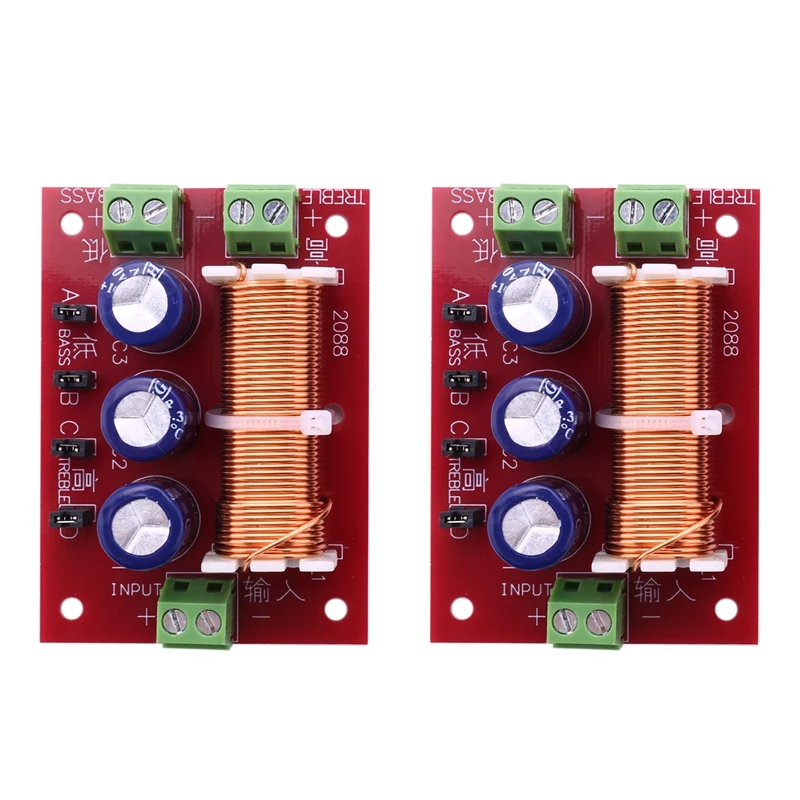 YLY-2088 Audio Frequency Divider 400W Adjustable 2 Way Crossover Filters Full Range Treble Bass Frequency Divider
YLY-2088 Audio Frequency Divider 400W Adjustable 2 Way Crossover Filters Full Range Treble Bass Frequency Divider