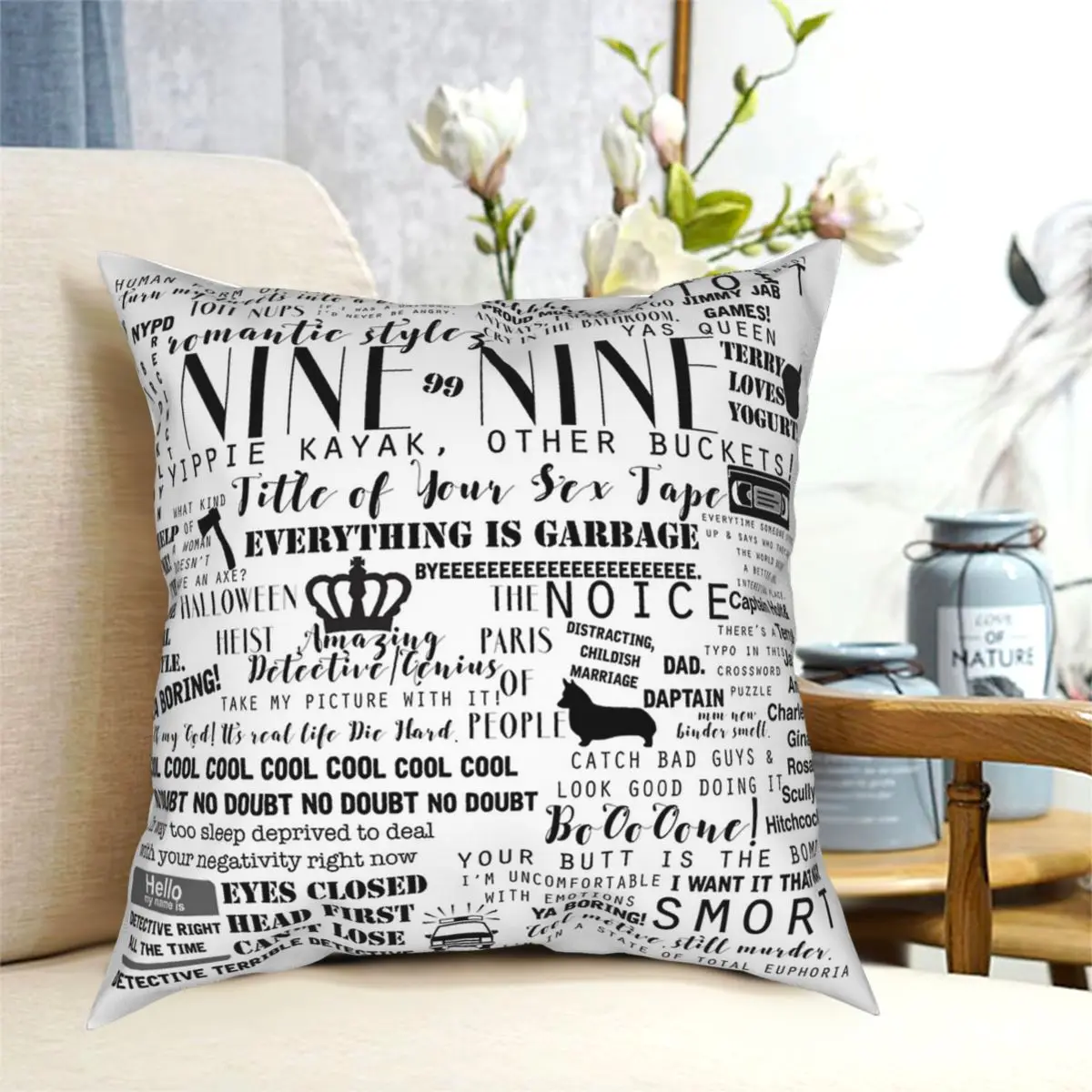 Brooklyn Nine Nine Memorable Quotes Square Pillowcase Pattern Decor for Room Cushion Cover Wholesale
Brooklyn Nine Nine Memorable Quotes Square Pillowcase Pattern Decor for Room Cushion Cover Wholesale