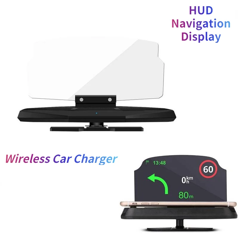 HUD Wireless Car Charger Wireless Head Up High Navigation Holder Car Navigation Mobile Phone Bracket GPS Mirror
HUD Wireless Car Charger Wireless Head Up High Navigation Holder Car Navigation Mobile Phone Bracket GPS Mirror