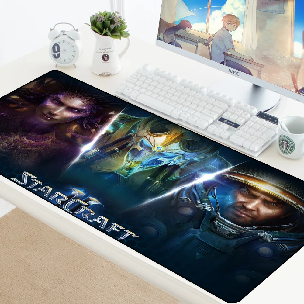 Starcraft коврик для мыши удобный игровой большой геймер мягкий резиновый офисный ПК