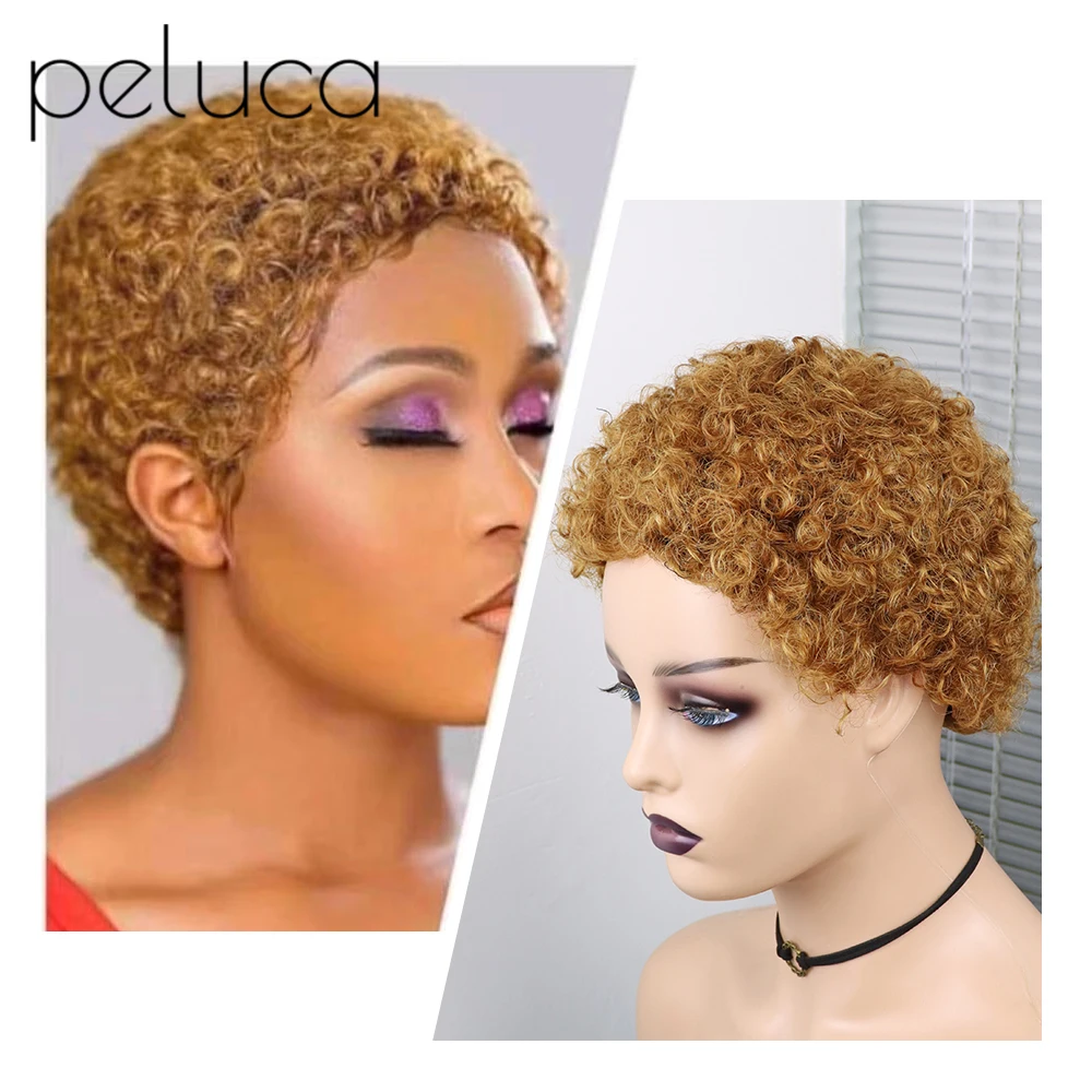 Pixie Cut Wig Women's Short Curly Hair Black Wig Natural Heat Resistant Afro Kinky Curly Wigs For Women
Pixie Cut Wig Women's Short Curly Hair Black Wig Natural Heat Resistant Afro Kinky Curly Wigs For Women