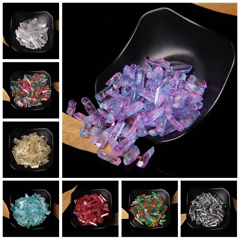 Angel Aura Natural Quartz Crystal Stick Beads Top Drilled Rainbow Plated Point Bead For DIY Bohemia Clips Earrings Neacklace
Angel Aura Natural Quartz Crystal Stick Beads Top Drilled Rainbow Plated Point Bead For DIY Bohemia Clips Earrings Neacklace