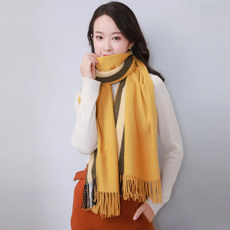 200X70CM Scarf women winter Korean striped England 2019 New thickened super warm soft ladies shawl Joker scarf poncho women 
200X70CM Scarf women winter Korean striped England 2019 New thickened super warm soft ladies shawl Joker scarf poncho women