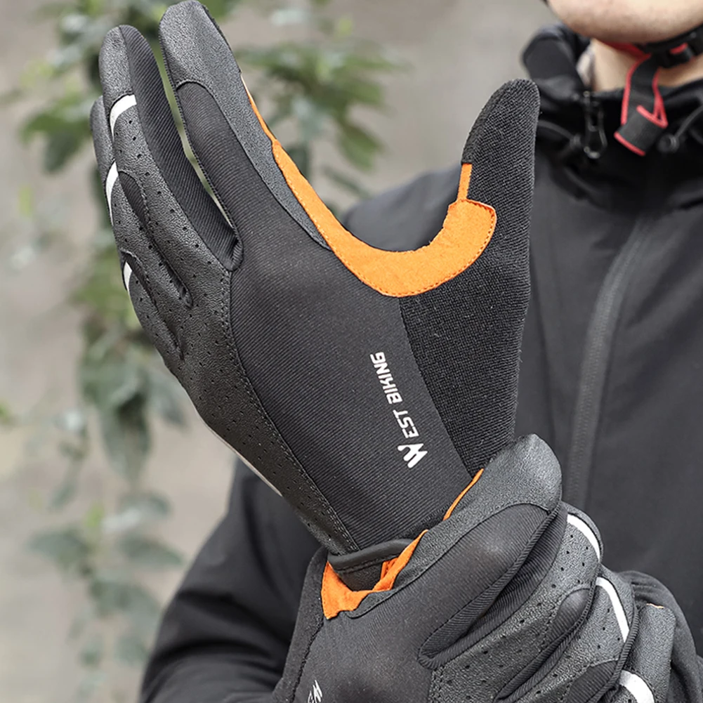 Full Finger Cycling Gloves Touch Screen Anti Slip Anti-shock Gloves Biking Portable Dustproof Cycling Parts for WEST BIKING
Full Finger Cycling Gloves Touch Screen Anti Slip Anti-shock Gloves Biking Portable Dustproof Cycling Parts for WEST BIKING