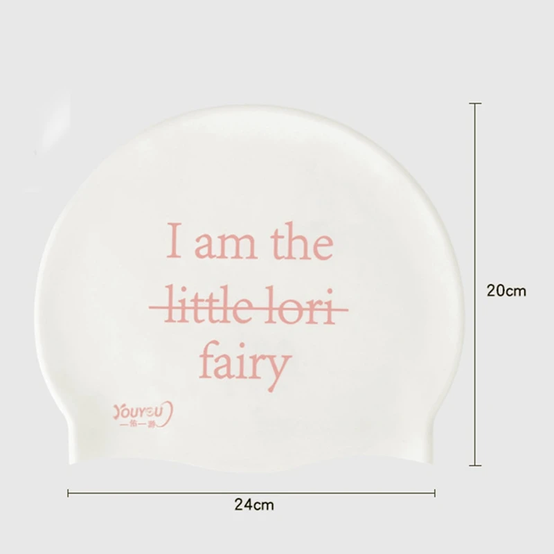 Swimming Caps High Elastic Silicone Lovely I am the fairy Queen Cute Letters Swan Protect Ears Boys Girls Women Swim Pool Hat
Swimming Caps High Elastic Silicone Lovely I am the fairy Queen Cute Letters Swan Protect Ears Boys Girls Women Swim Pool Hat