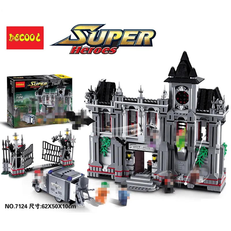 Decool 7123 7124 Marvel's Super hero the Arkham Мстители пробыв в магазине подарок на Рождество