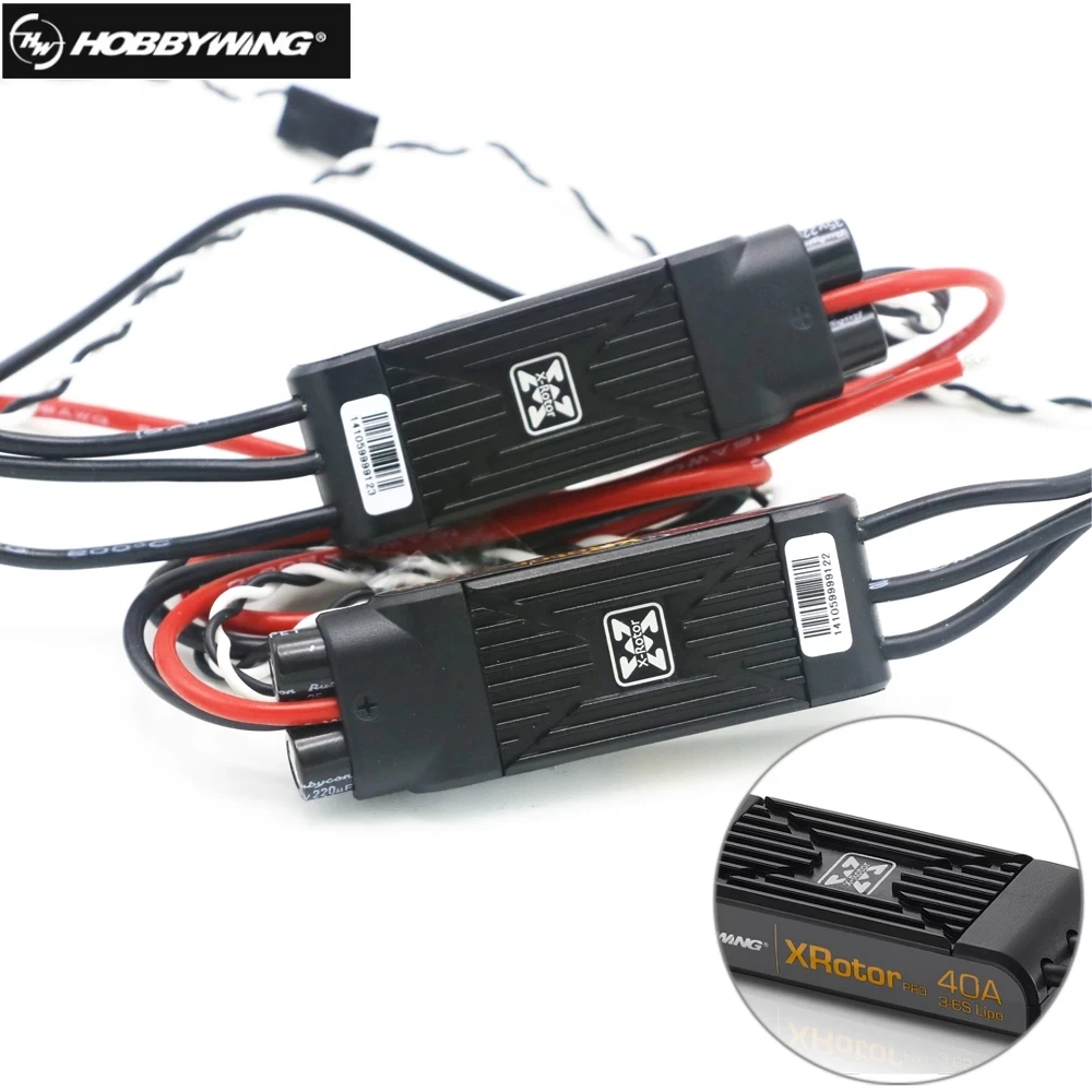 

2pcs Hobbywing XRotor Pro 40A ESC COB dual pack No BEC 3S-6S Lipo Brushless ESC DEO for RC Drone Multi-Axle Copter