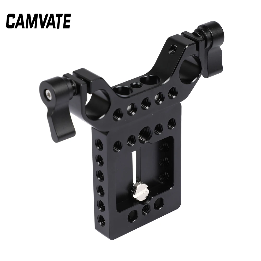 

CAMVATE General-use Camera Baseplate With 1/4"-20 Mounting Thread & 15mm Railblock For DSLR Rig C2507