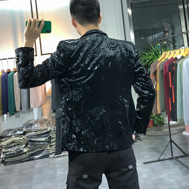 Blazers 2021 Men Casual Stage Wedding Suit Jacket Men Party Hip Hop Suit Fashion Printing Formal Tuxedo Streetwear Costume Homme
Blazers 2021 Men Casual Stage Wedding Suit Jacket Men Party Hip Hop Suit Fashion Printing Formal Tuxedo Streetwear Costume Homme