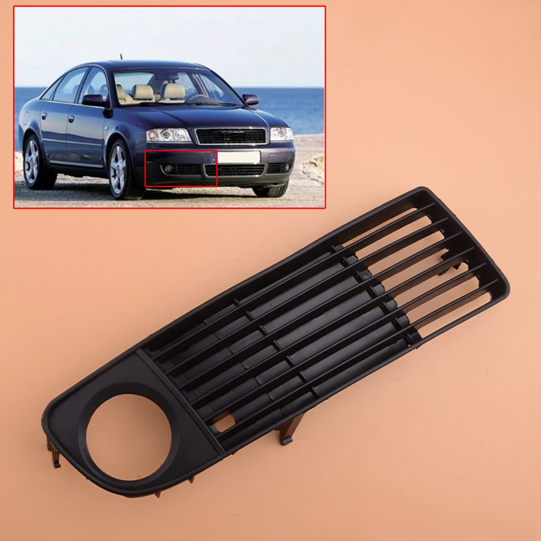 4B0807682 4B0807682M Right Car Front Bumper Fog Light Grille Cover Fit for Audi A6 C5 1998 1999 2000 2001 2002 Pre-facelift
4B0807682 4B0807682M Right Car Front Bumper Fog Light Grille Cover Fit for Audi A6 C5 1998 1999 2000 2001 2002 Pre-facelift