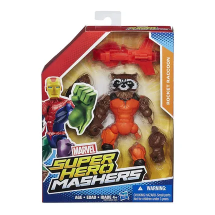 Hasbro Super Hero Mashers Marvel Avengers Rocket Racoon Doll Gifts Toy Model Anime Figures PVC Collect Ornaments
Hasbro Super Hero Mashers Marvel Avengers Rocket Racoon Doll Gifts Toy Model Anime Figures PVC Collect Ornaments