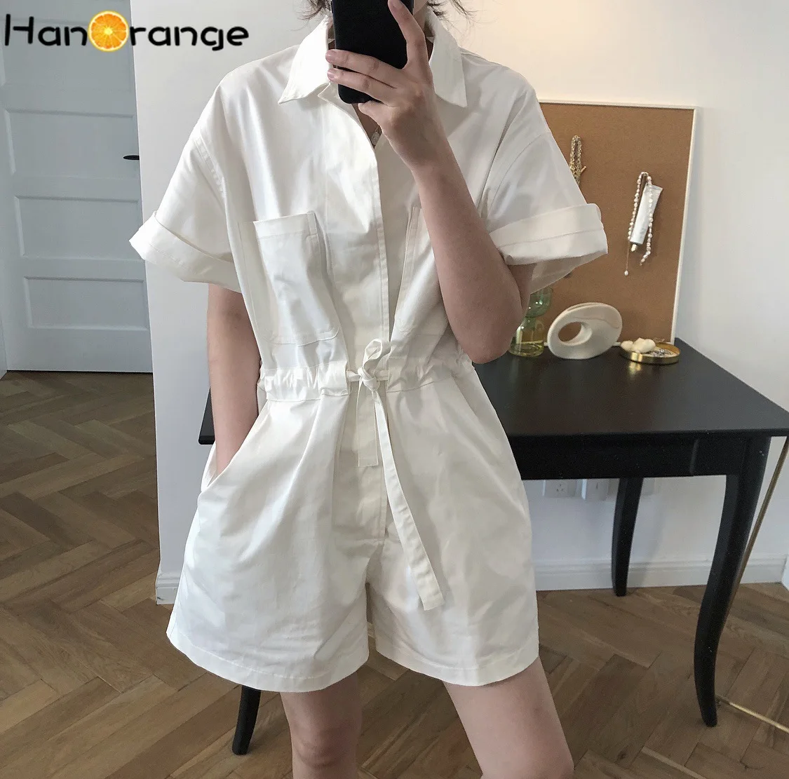 Женский винтажный комбинезон HanOrange, Белый Короткие штаны-карго с широкими штанинами и высокой талией, лето 2021
Женский винтажный комбинезон HanOrange, Белый Короткие штаны-карго с широкими штанинами и высокой талией, лето 2021