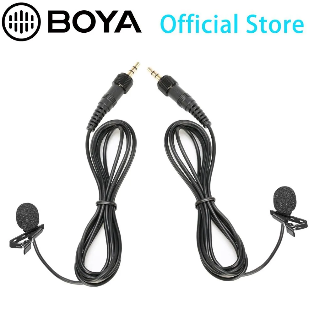BOYA Lapel Lavalier Microphone for BY-WM6 BY-WM8 BY-WFM12 Wireless Microphone System and Sennhaiser Wireless Mic
BOYA Lapel Lavalier Microphone for BY-WM6 BY-WM8 BY-WFM12 Wireless Microphone System and Sennhaiser Wireless Mic