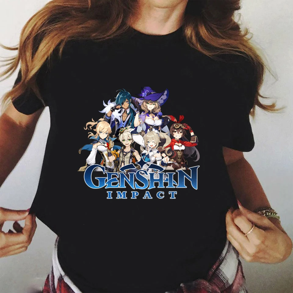 Women 2021 Genshin Impact Short Sleeve Printing Summer Fashion Lady Clothes Print Tshirt Female Tee Top Ladies Graphic T-shirt
Women 2021 Genshin Impact Short Sleeve Printing Summer Fashion Lady Clothes Print Tshirt Female Tee Top Ladies Graphic T-shirt