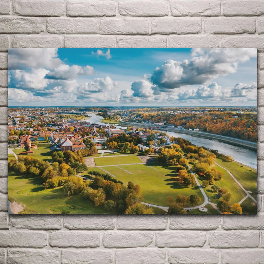 gorod shame cityscape Lithuania town river landscape posters on the wall picture home living room decoration for bedroom KL658
gorod shame cityscape Lithuania town river landscape posters on the wall picture home living room decoration for bedroom KL658