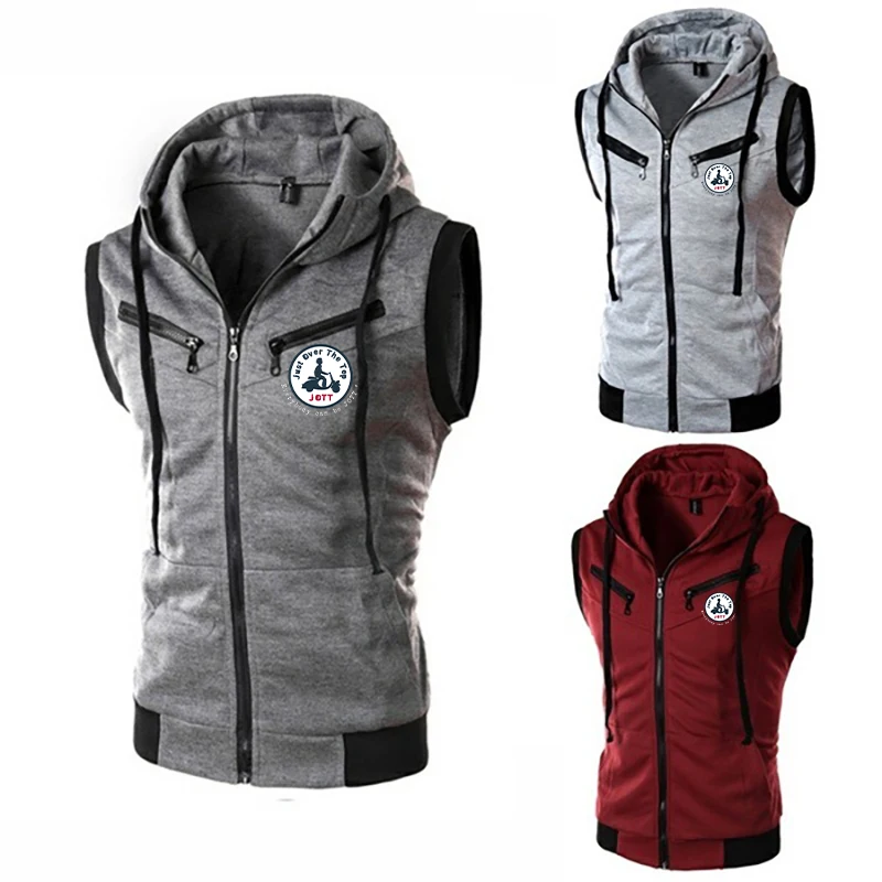 Brand Vest Men Fashion Solid Color Hoodies Sleeveless Casual High Quality Jacket Men's Spring and Autumn Windproof Zipper Vest
Brand Vest Men Fashion Solid Color Hoodies Sleeveless Casual High Quality Jacket Men's Spring and Autumn Windproof Zipper Vest