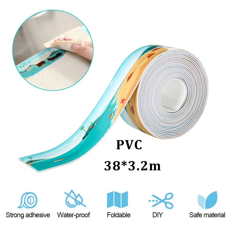 Bathroom Sink Waterproof Sticker Kitchen Anti-mold Sealing Tape Traceless Transparent Toilet Gap Self-adhesive Seam Stickers
Bathroom Sink Waterproof Sticker Kitchen Anti-mold Sealing Tape Traceless Transparent Toilet Gap Self-adhesive Seam Stickers