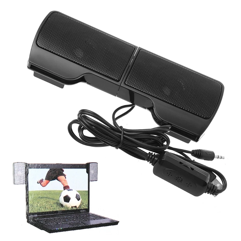 1 Pair Mini USB Powered Line Control Stereo Clip-On Speaker For Notebook Laptop K5DB
1 Pair Mini USB Powered Line Control Stereo Clip-On Speaker For Notebook Laptop K5DB