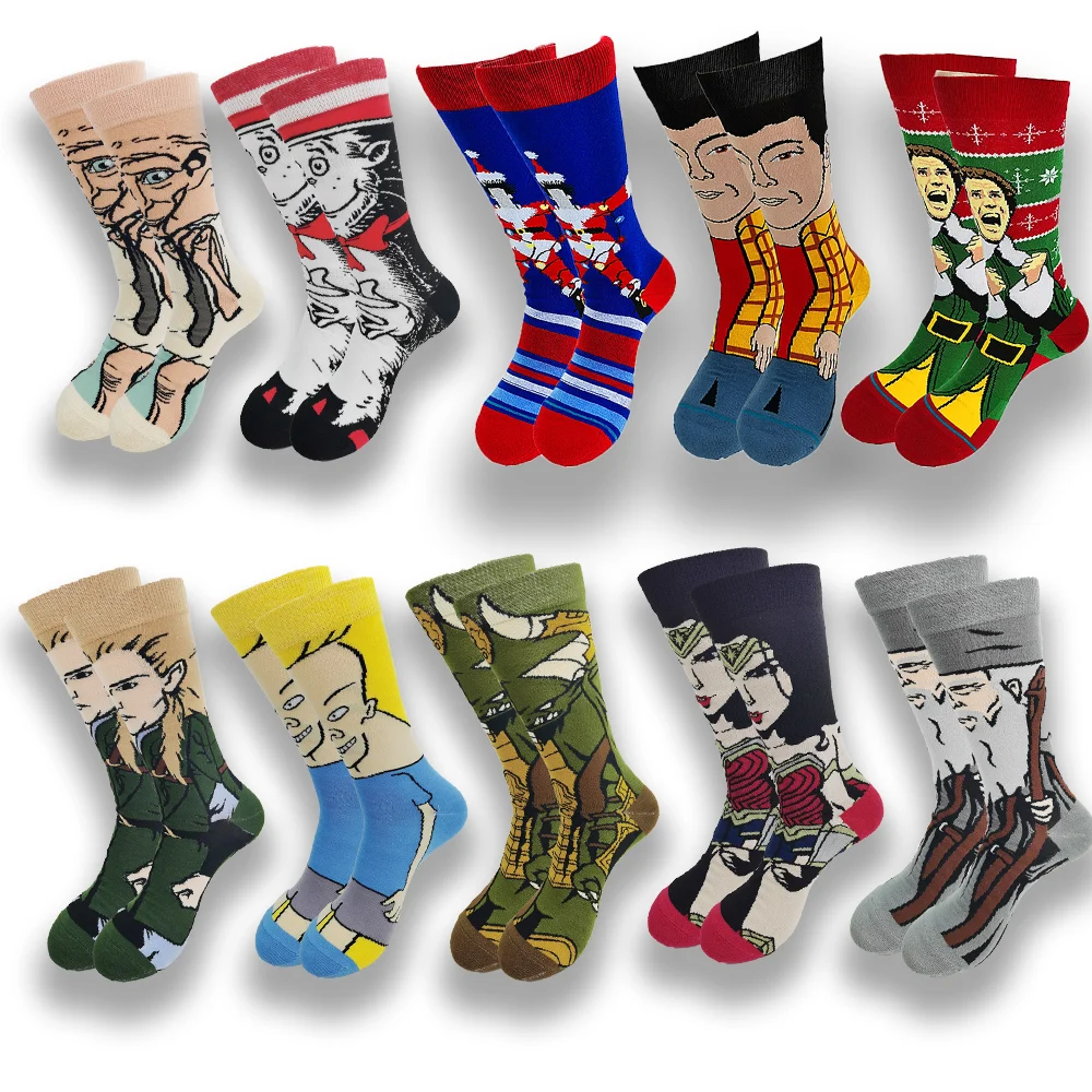 A Pair of Men's Socks Creative Cartoon Anime Funny keep Warm in Winter Socks Movies Comfortable Happy Skateboard
A Pair of Men's Socks Creative Cartoon Anime Funny keep Warm in Winter Socks Movies Comfortable Happy Skateboard