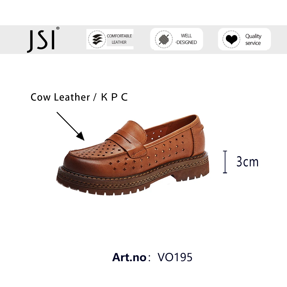 JSI New Soft Hollow Out Woman Shoes Basic Genuine Leather Casual Spring Autumn Round Toe Walking Breathable Flats 2021 VO195
JSI New Soft Hollow Out Woman Shoes Basic Genuine Leather Casual Spring Autumn Round Toe Walking Breathable Flats 2021 VO195
