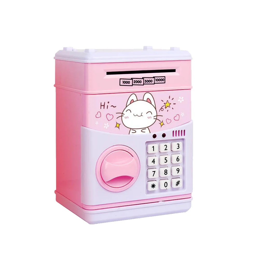 1pc Password Type Saving Bank Safty Deposit Box Cartoon Coin Vault for Kids Children without Battery (Cat)
1pc Password Type Saving Bank Safty Deposit Box Cartoon Coin Vault for Kids Children without Battery (Cat)