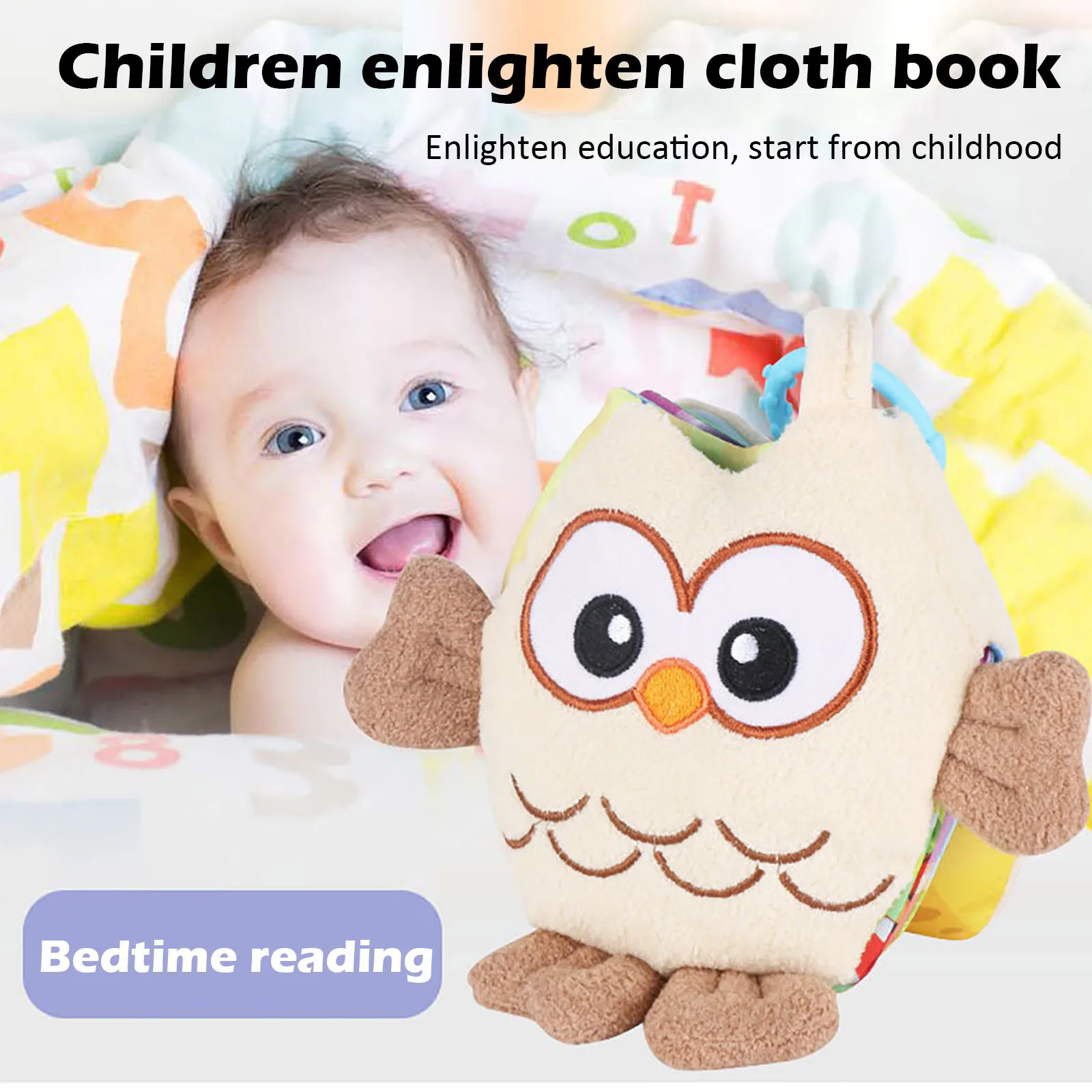 Owl Cartoon Children enlighten cloth book Baby Cloth Book Rattles Animal Owl Style Toy Infant Kids Early Learning Book Newborn
Owl Cartoon Children enlighten cloth book Baby Cloth Book Rattles Animal Owl Style Toy Infant Kids Early Learning Book Newborn
