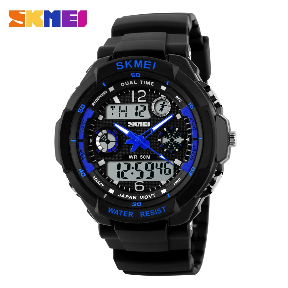 Trendy Mountaineering Outdoor Sports Multifunctional Men's Waterproof Dual Display Electronic Watch Couple Fashion Watch Wholesa
Trendy Mountaineering Outdoor Sports Multifunctional Men's Waterproof Dual Display Electronic Watch Couple Fashion Watch Wholesa