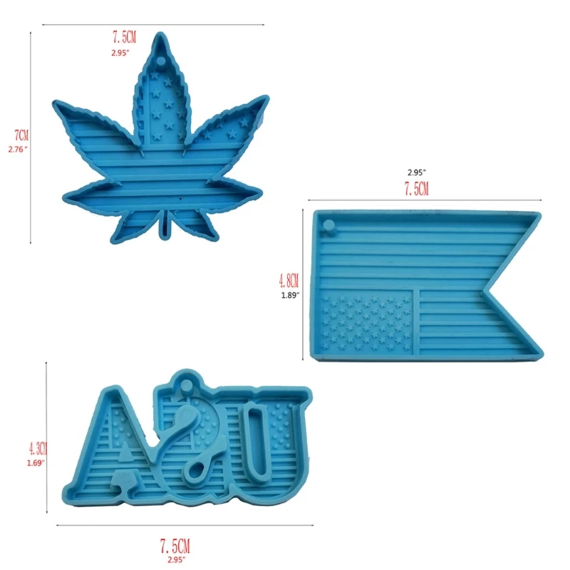 American Flag Keychain Epoxy Resin Mold Earrings Necklace Silicone Mould DIY Crafts Jewelry Pendants Casting Tool B85D
American Flag Keychain Epoxy Resin Mold Earrings Necklace Silicone Mould DIY Crafts Jewelry Pendants Casting Tool B85D