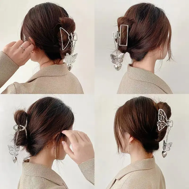 Hair Clips Hollow Geometric Pendant Metal Hair Claws Sweet Headwear Chic Barrettes Elegant Hairclips Fashion Hair Accessories
Hair Clips Hollow Geometric Pendant Metal Hair Claws Sweet Headwear Chic Barrettes Elegant Hairclips Fashion Hair Accessories