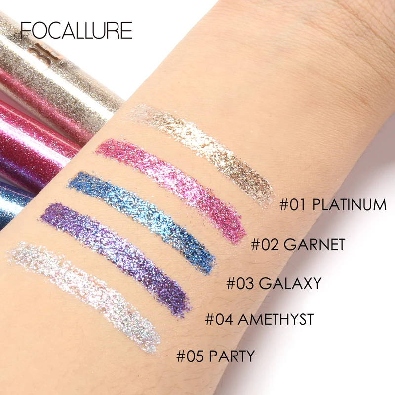 FOCALLURE 5 Colors Pearlescent Liquid Eye Shadow Liner Waterproof Long Lasting Glitter Diamond Eyeshadow Sticks Makeup Cosmetics
FOCALLURE 5 Colors Pearlescent Liquid Eye Shadow Liner Waterproof Long Lasting Glitter Diamond Eyeshadow Sticks Makeup Cosmetics