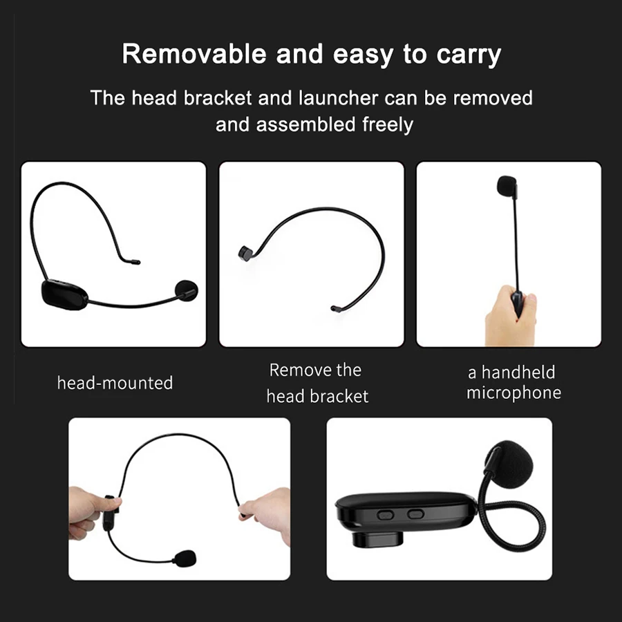 Mamen 2.4G 50m Wireless Headset Microphone&Loudspeaker MIC Voice Amplifier For Teaching Conference Recording Computers
Mamen 2.4G 50m Wireless Headset Microphone&Loudspeaker MIC Voice Amplifier For Teaching Conference Recording Computers