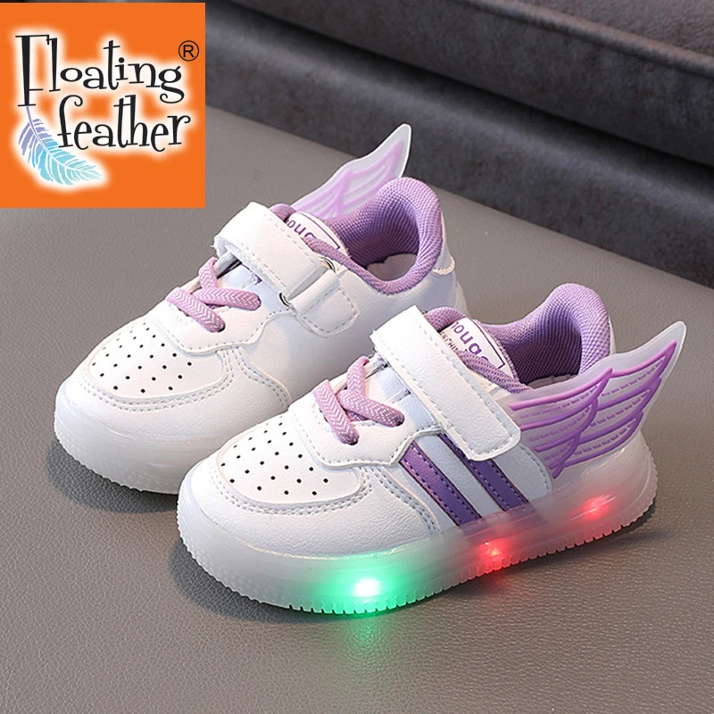 Size 21-30 Baby LED shoes With Lights Children Sneakers With Wings Luminous Shoes For Kids Boys Girls Glowing Sport Boys Shoes
Size 21-30 Baby LED shoes With Lights Children Sneakers With Wings Luminous Shoes For Kids Boys Girls Glowing Sport Boys Shoes