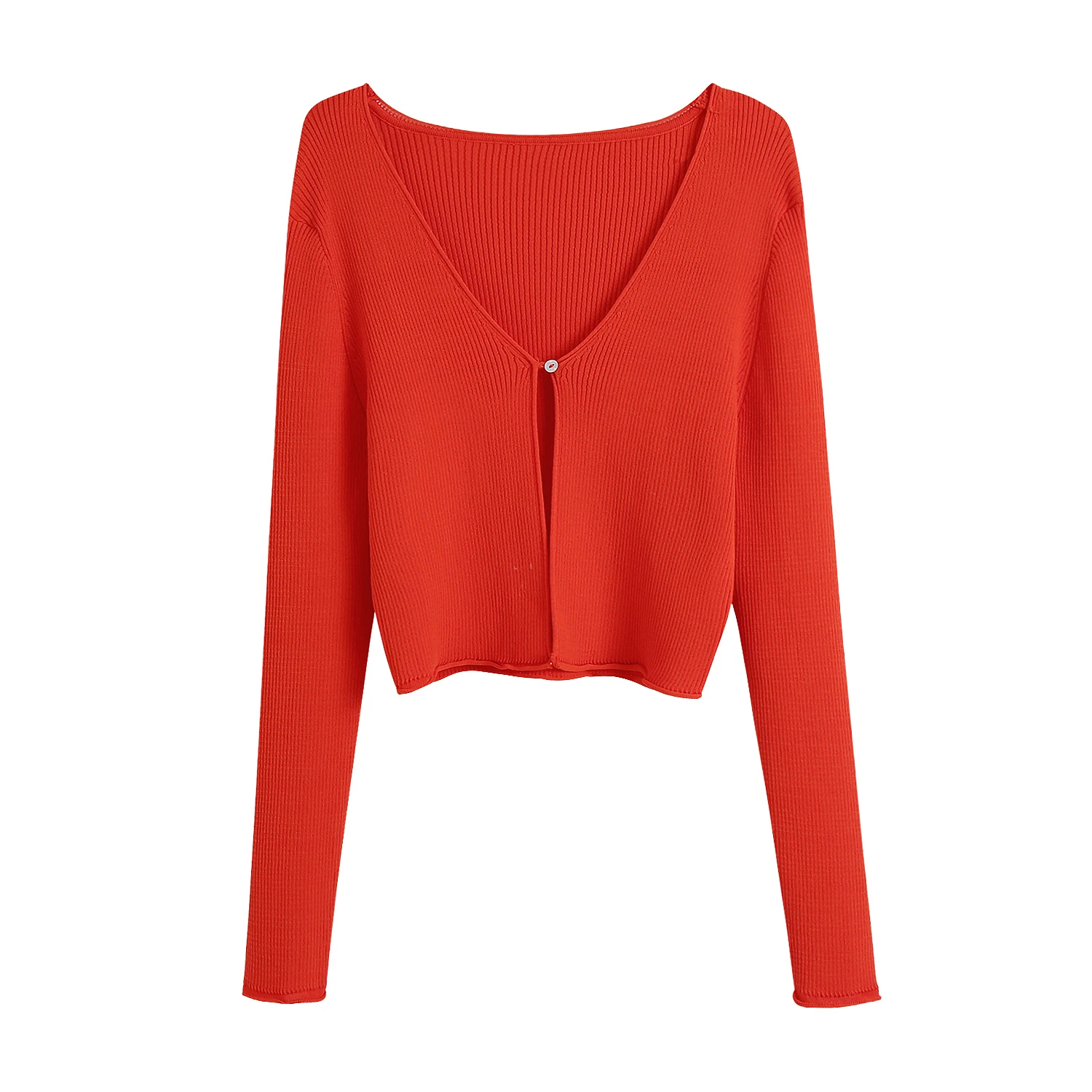 KRSB 2021 Spring Autumn Women's Orange V-neck Knitted Sweater Cardigan Long Sleeve Elastic Knit Top Elegant Casual British Style
KRSB 2021 Spring Autumn Women's Orange V-neck Knitted Sweater Cardigan Long Sleeve Elastic Knit Top Elegant Casual British Style