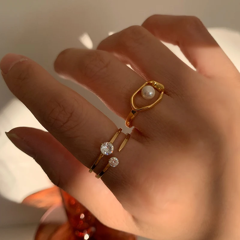 Temperament wild double layer diamond fine ring pearl titanium steel niche exquisite simplicity ins ring tide
Temperament wild double layer diamond fine ring pearl titanium steel niche exquisite simplicity ins ring tide