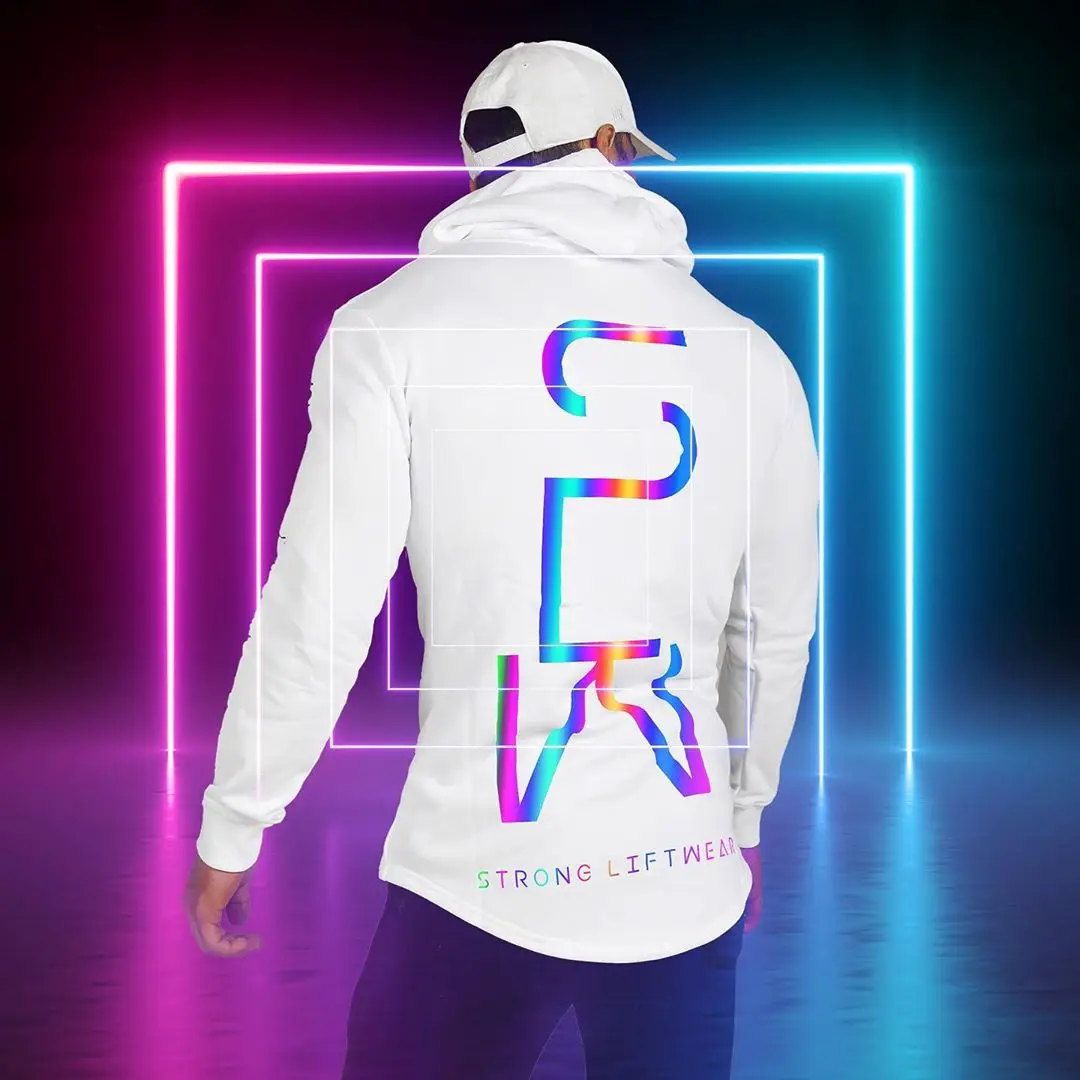 Spring and autumn 2021 colorful reflective hooded hoodie running fitness training long-sleeved male elastic laser sports hoodie
Spring and autumn 2021 colorful reflective hooded hoodie running fitness training long-sleeved male elastic laser sports hoodie