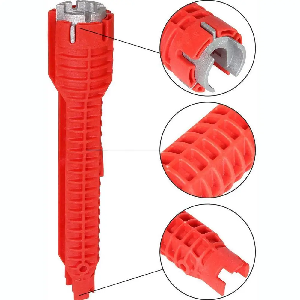 Sink Installation Wrench Faucet And Sink Installer Multi-Tool Pipe Wrench Repair Hand Tool Installation Wrench
Sink Installation Wrench Faucet And Sink Installer Multi-Tool Pipe Wrench Repair Hand Tool Installation Wrench