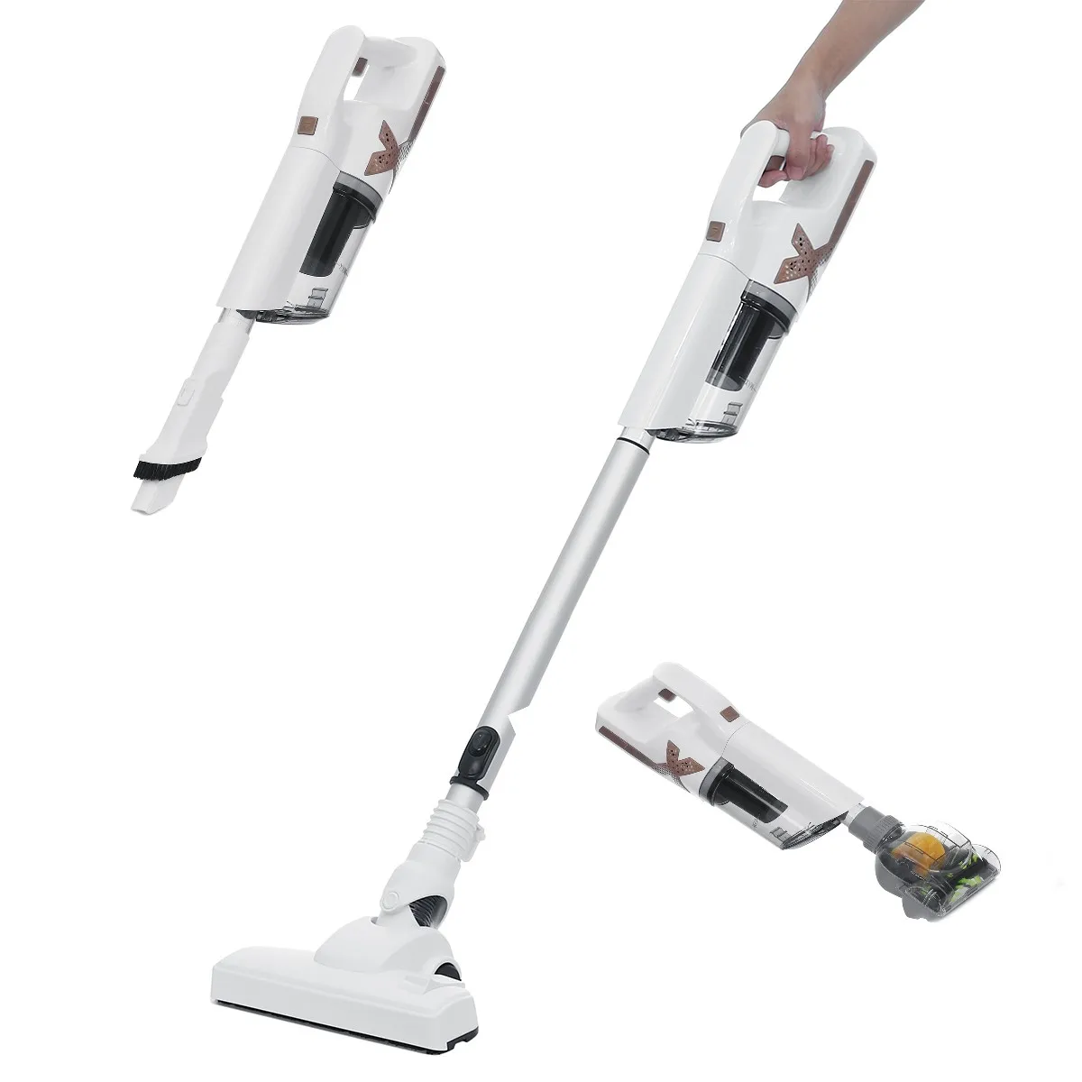 Cordless Handhold Vacuum Cleaner Set 12000PA 150W Strong Suction Vacuum Cleaner Household Mite Remover with LED Lighting
Cordless Handhold Vacuum Cleaner Set 12000PA 150W Strong Suction Vacuum Cleaner Household Mite Remover with LED Lighting