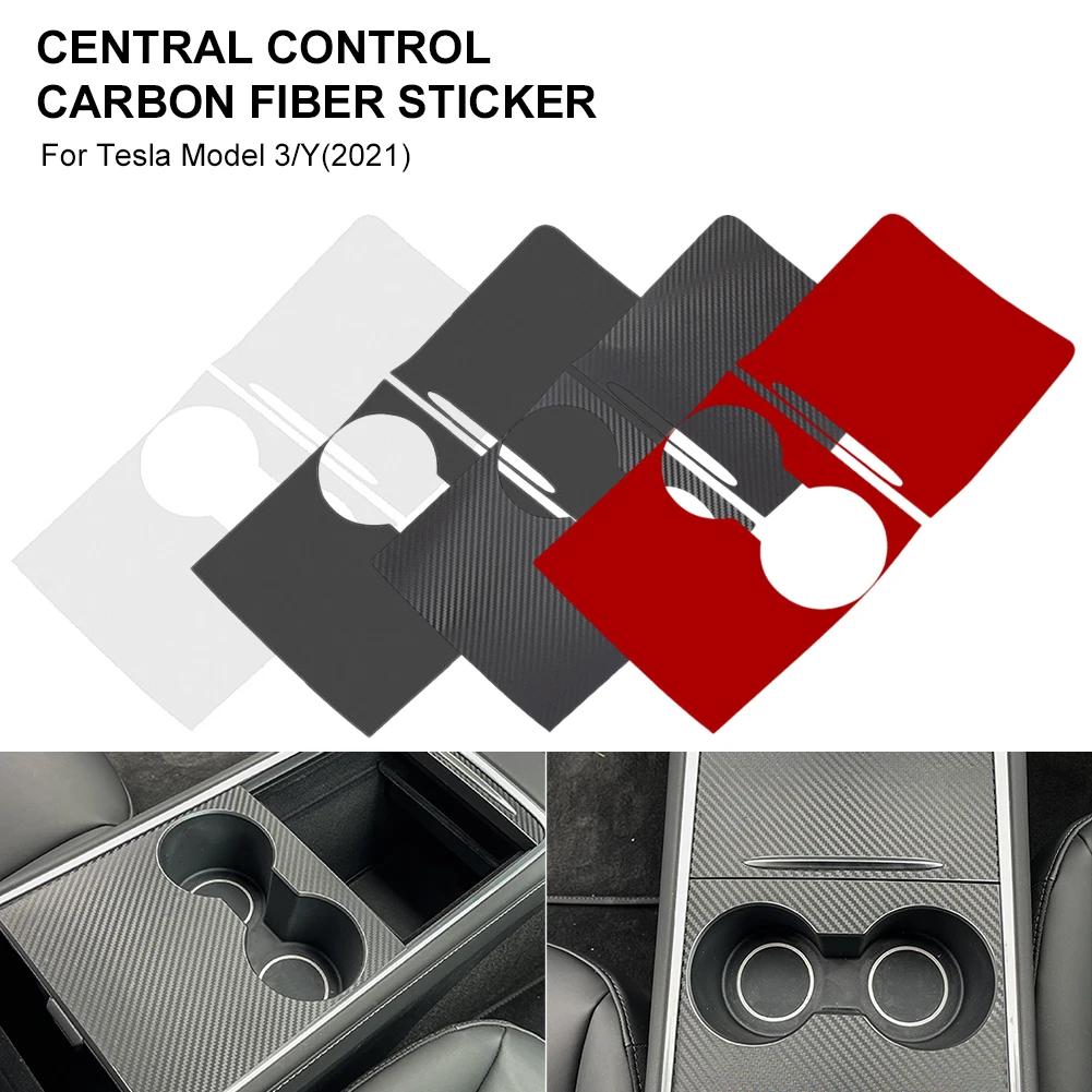 Car Center Console Cover PVC Sticker Carbon Fiber Matte Black Anti Scratch Protective Panel for 2021 Tesla Model 3 Model Y
Car Center Console Cover PVC Sticker Carbon Fiber Matte Black Anti Scratch Protective Panel for 2021 Tesla Model 3 Model Y