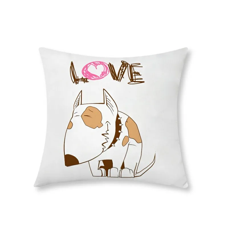 Funny Cute Bull Terrier Pattern Decorative Cushions Pillowcase Polyester Cushion Cover Throw Pillow Sofa Decoration Pillowcover
Funny Cute Bull Terrier Pattern Decorative Cushions Pillowcase Polyester Cushion Cover Throw Pillow Sofa Decoration Pillowcover