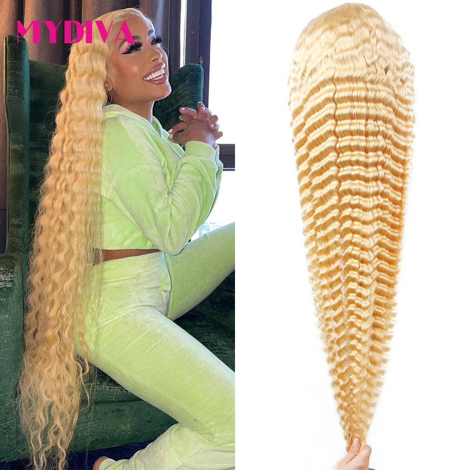 613 Lace Frontal Wig Deep Wave 13×4 Frontal Wig Transparent Lace Blonde Lace Front Human Hair Wigs For Women Pre Plucked Remy 30
613 Lace Frontal Wig Deep Wave 13×4 Frontal Wig Transparent Lace Blonde Lace Front Human Hair Wigs For Women Pre Plucked Remy 30